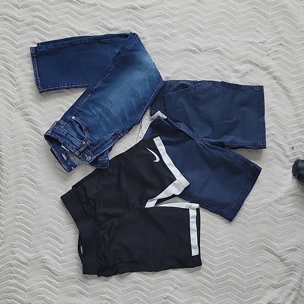 GAP & Nike boys shorts, Old Navy jeans size 8 blue